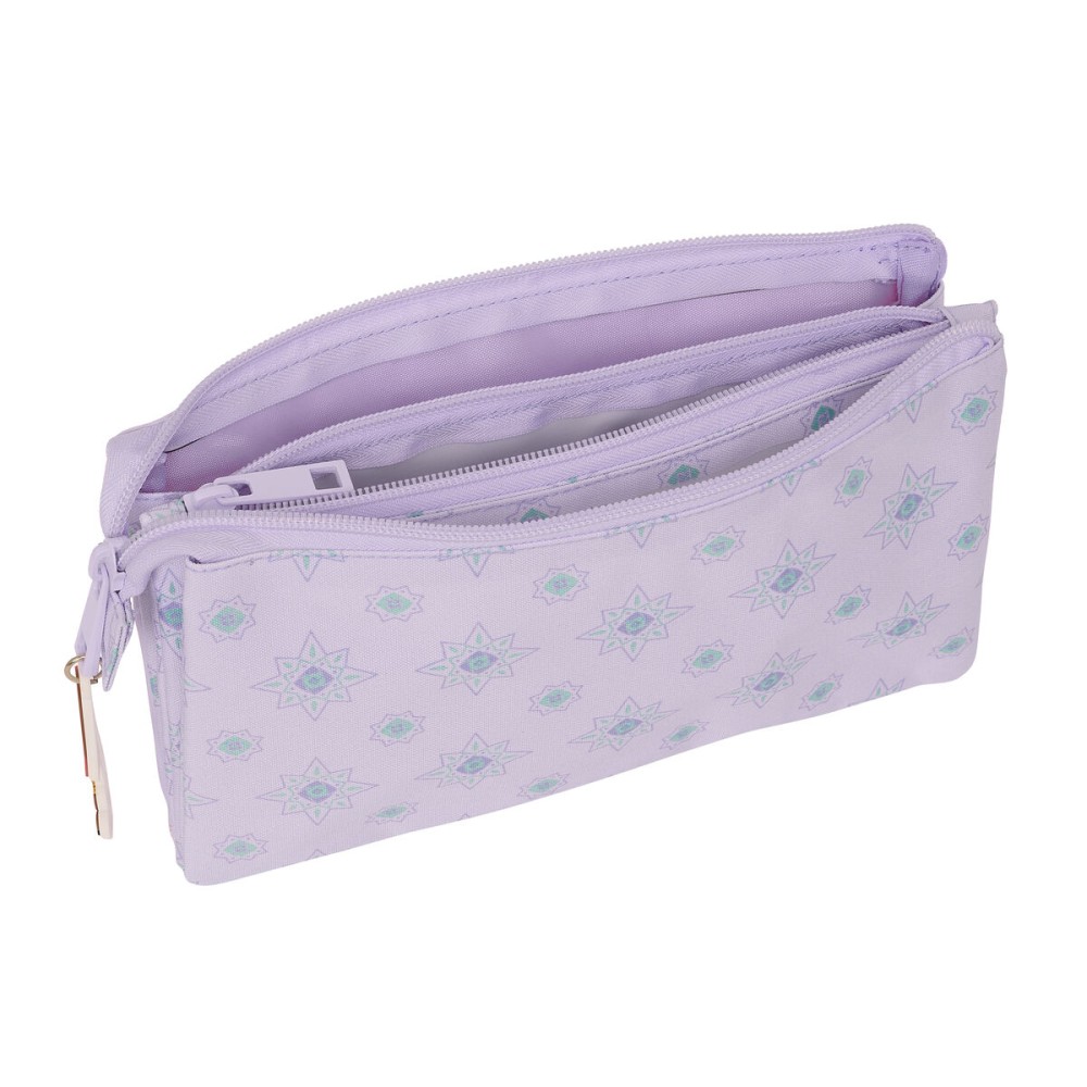 Trousse Fourre-Tout Triple Wish Lila 22 x 12 x 3 cm