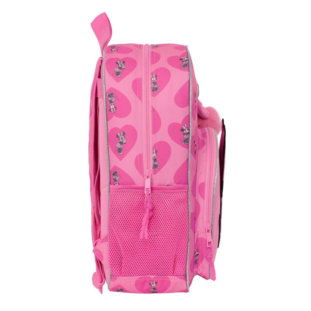 Schulrucksack Minnie Mouse Loving Rosa 33 x 42 x 14 cm