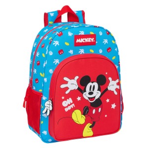 Schulrucksack Mickey Mouse Clubhouse Fantastic Blau Rot 33 x 42 x 14 cm