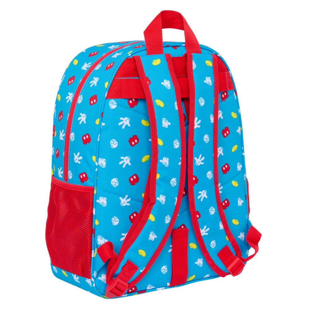 Schulrucksack Mickey Mouse Clubhouse Fantastic Blau Rot 33 x 42 x 14 cm