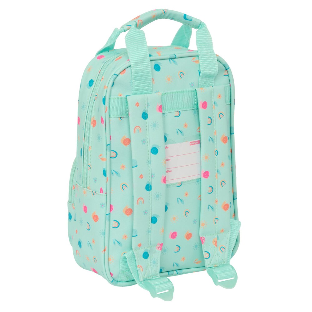 Child bag Safta Caracol Turquoise 20 x 28 x 8 cm