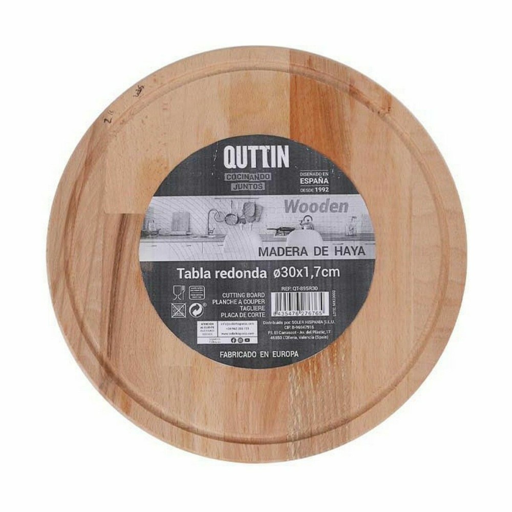 Servierbrett Quttin Quttin kreisförmig Ø 30 x 1,7 cm (8 Stück)