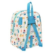 Kinderrucksack Baby Shark Surfing Blau Weiß 22 x 27 x 10 cm