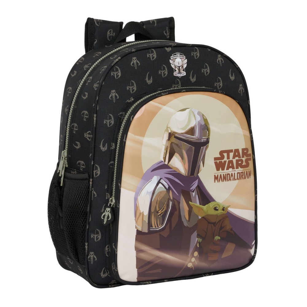 Schulrucksack The Mandalorian This is the way Schwarz 32 X 38 X 12 cm