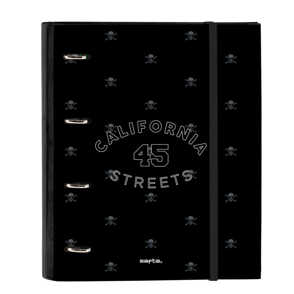 Ring binder Safta California Black 27 x 32 x 3.5 cm