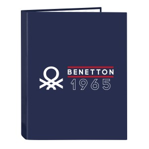 Ringbuch Benetton Varsity Marineblau A4 26.5 x 33 x 4 cm