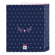 Ring binder Safta Paris Pink Navy Blue A4 27 x 33 x 6 cm