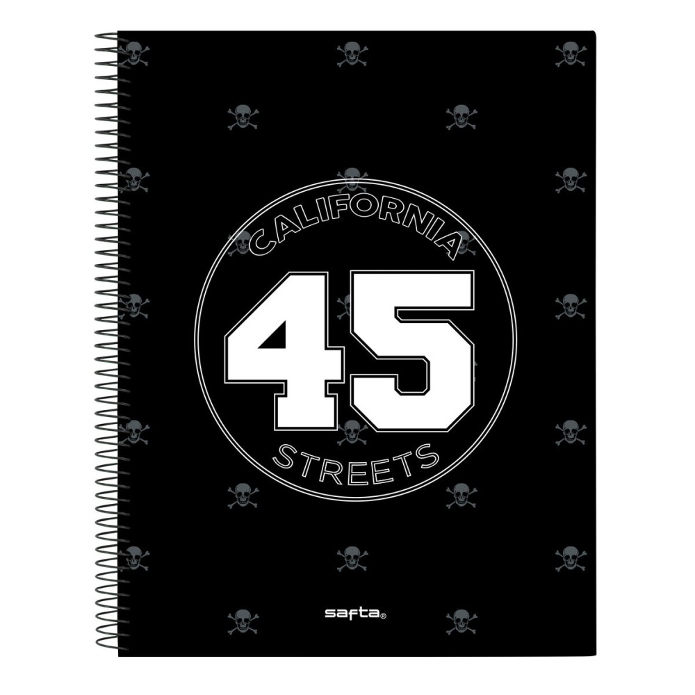 Carnet Safta California Noir A4 120 Volets