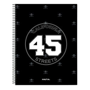 Notebook Safta California Black A4 120 Sheets