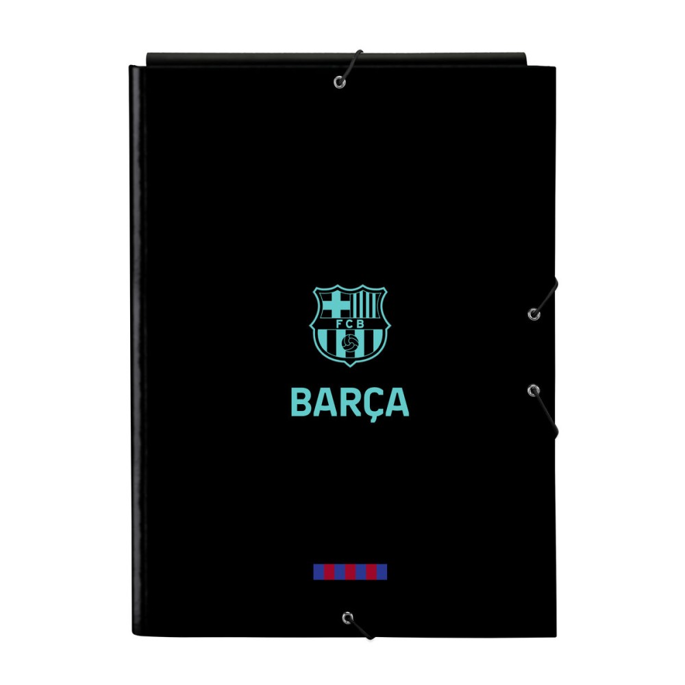 Faltblatt F.C. Barcelona Schwarz A4