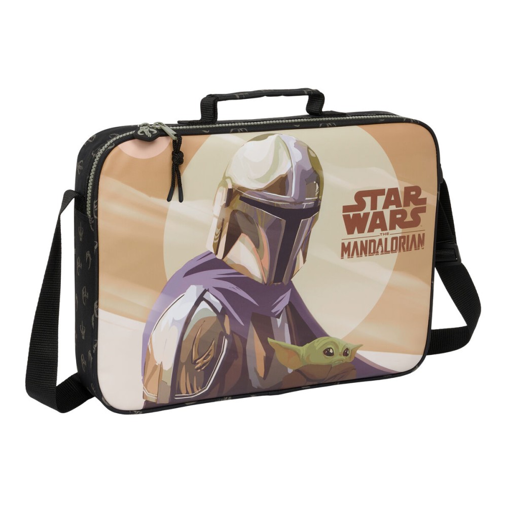 School Satchel The Mandalorian This is the way Brown Black 38 x 28 x 6 cm