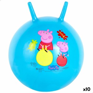 Springende Kugel Peppa Pig Ø 45 cm Blau (10 Stück)