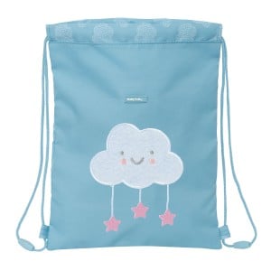 Rucksacktasche mit Bändern Safta Nube Blau 26 x 34 x 1 cm