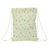 Backpack with Strings Safta Selva White 26 x 34 x 1 cm