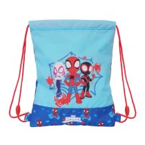 Rucksacktasche mit Bändern Spidey Blau 26 x 34 x 1 cm