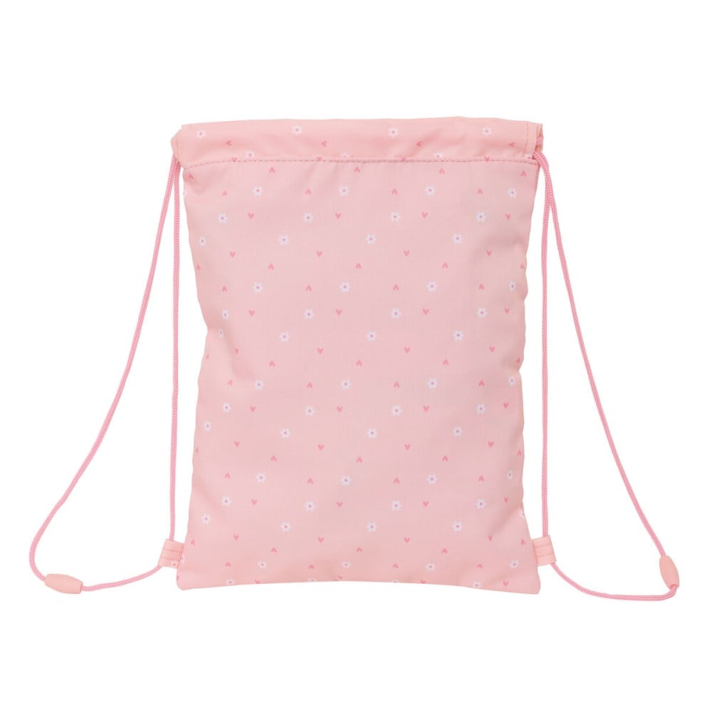 Backpack with Strings Safta Bunny Pink 26 x 34 x 1 cm