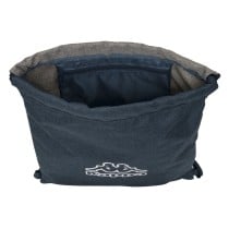 Sac à dos serré par des ficelles Kappa Dark navy Gris Blue marine 35 x 40 x 1 cm