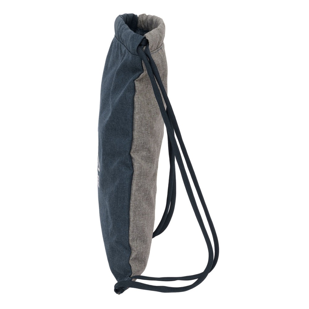 Rucksacktasche mit Bändern Kappa Dark navy Grau Marineblau 35 x 40 x 1 cm