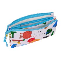 Trousse Fourre-Tout Double Algo de Jaime Blanc 22 x 12 x 3 cm