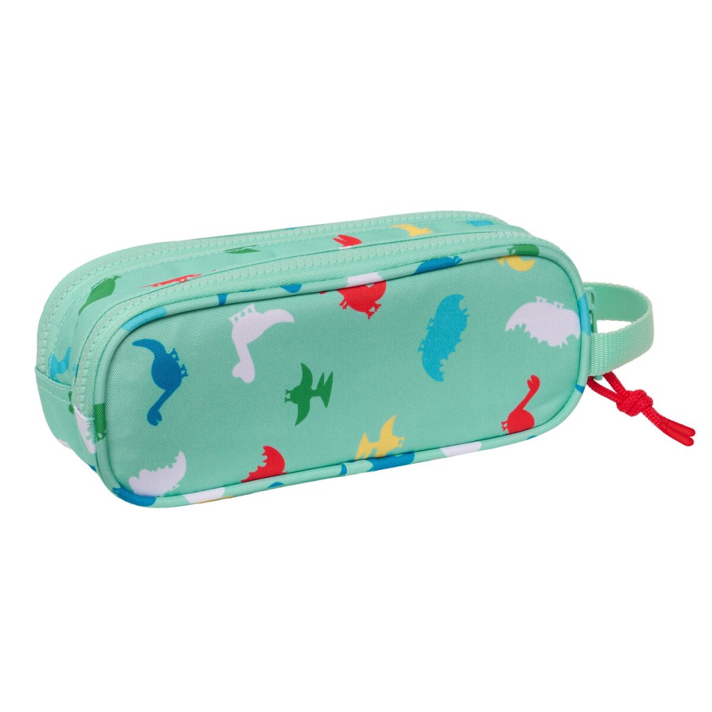 Trousse Fourre-Tout Double Peppa Pig George Menthe 21 x 8 x 6 cm