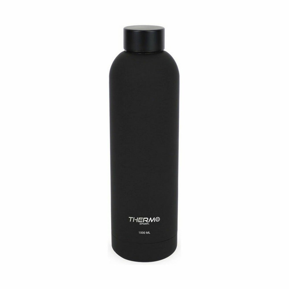 Thermosflasche ThermoSport Soft Touch Schwarz 1 L (6 Stück)