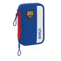 Plumier double F.C. Barcelona Bleu Bordeaux 12.5 x 19.5 x 4 cm (28 Pièces)