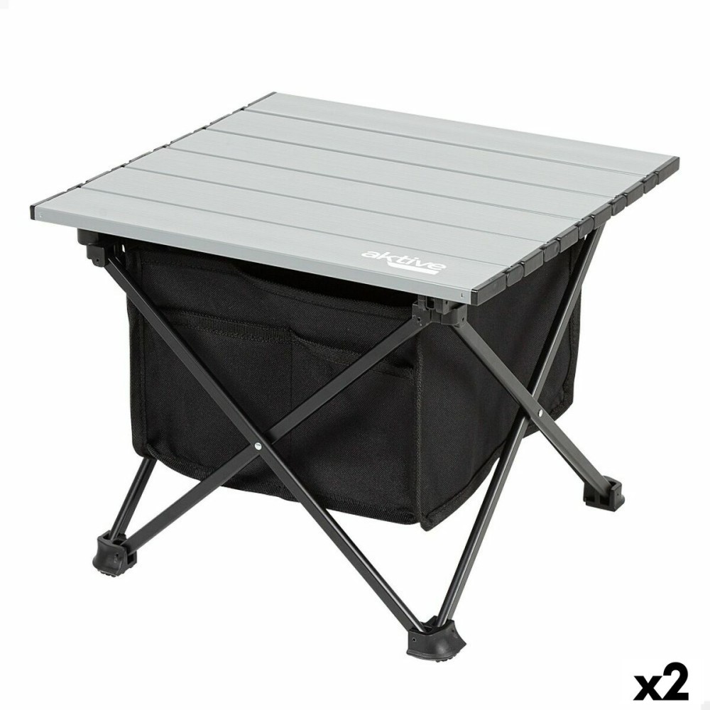 Table Piable Aktive Camping Poche 38 x 30 x 34 cm (2 Unités)