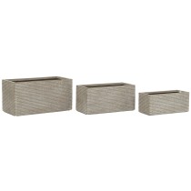 Blumenkasten Home ESPRIT Beige Magnesium 74,5 x 37,5 x 37,5 cm