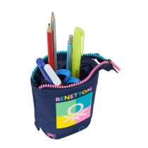 Trousse Gobelet Benetton Cool Blue marine 8 x 19 x 6 cm