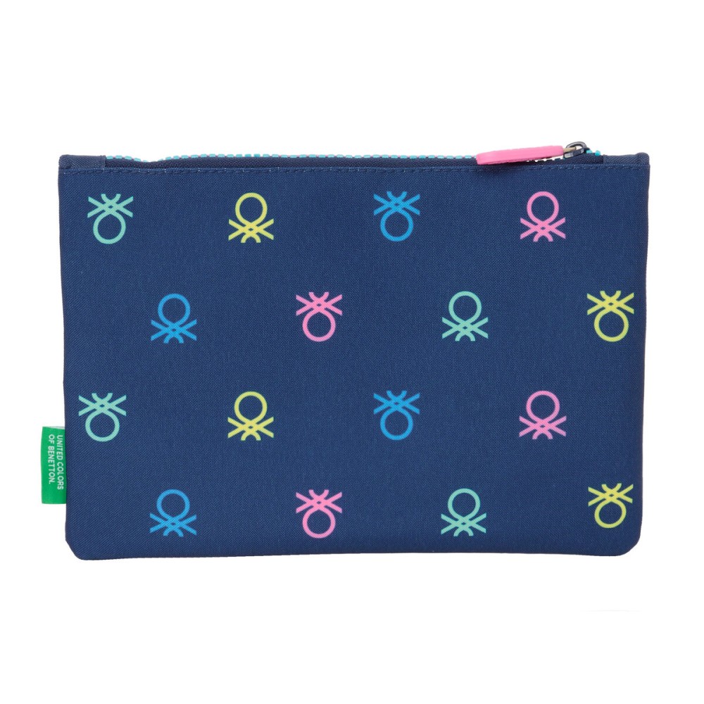 School Case Benetton Cool Navy Blue 23 x 16 x 3 cm