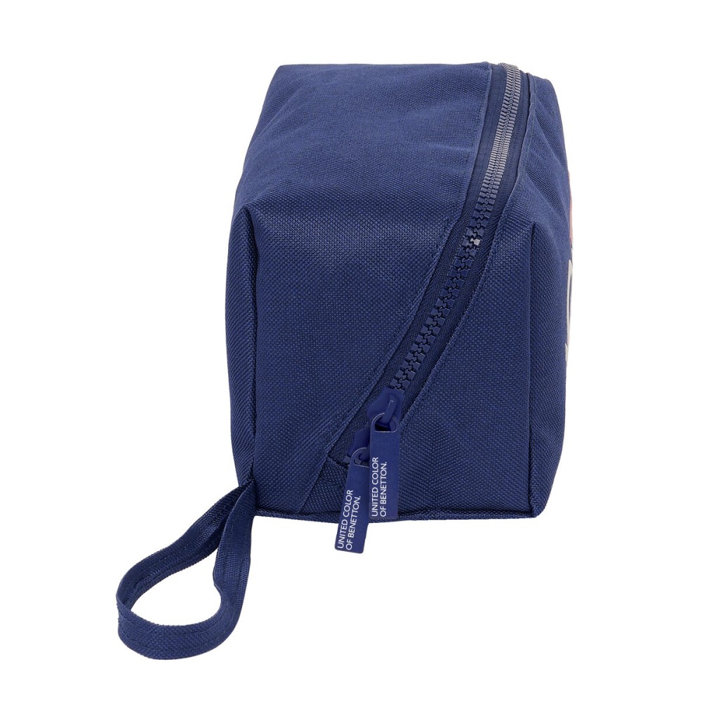 Schulmäppchen Benetton Varsity Grau Marineblau 22 x 10 x 10 cm