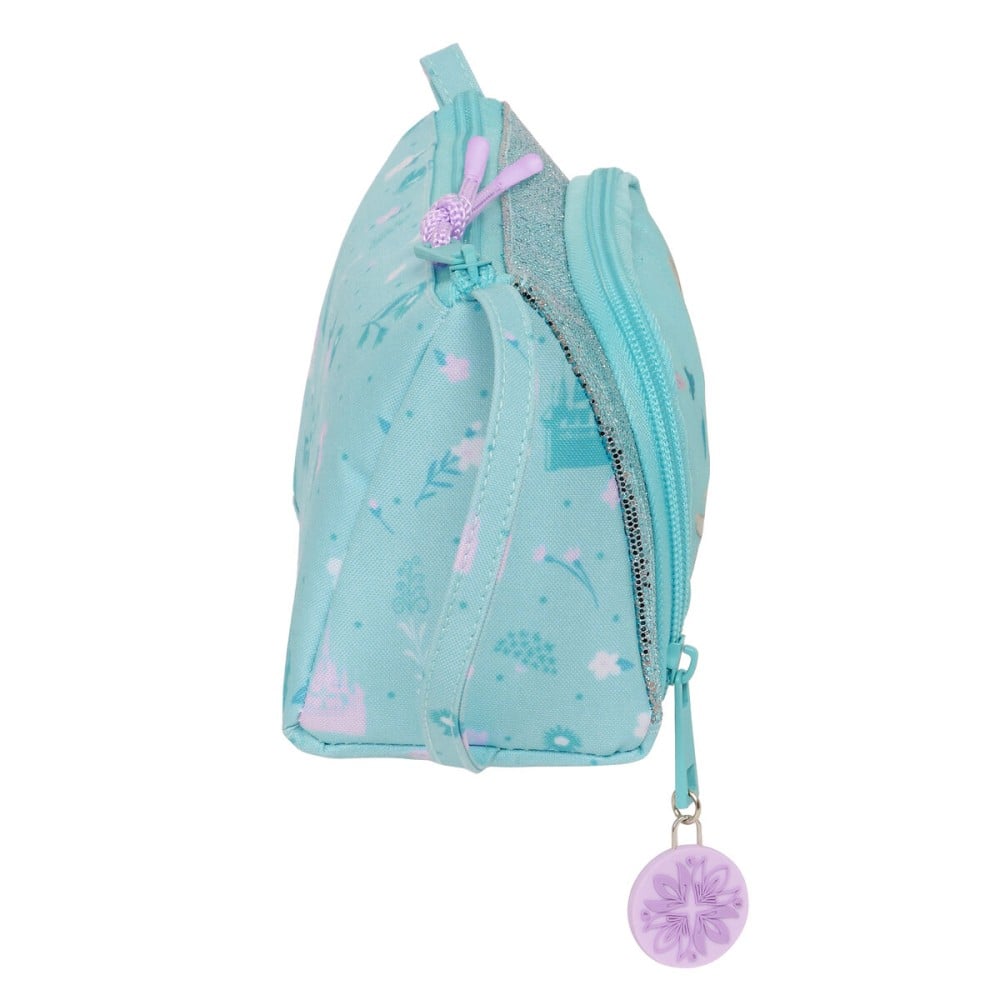 School Case with Accessories Frozen Hello spring Light Blue 20 x 11 x 8.5 cm (32 Pieces)