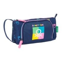 Trousse Scolaire avec Accessoires Benetton Cool Blue marine 20 x 11 x 8.5 cm (32 Pièces)