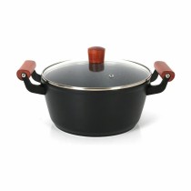 Casserole with glass lid Quttin Doha 39 x 28 x 15 cm (4 Units)