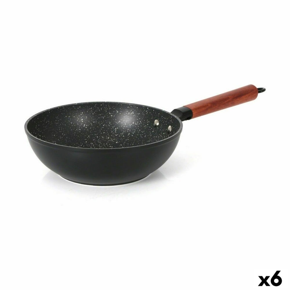 Wok Quttin Doha Aluminium forgé 47 x 24 x 8 cm (6 Unités)