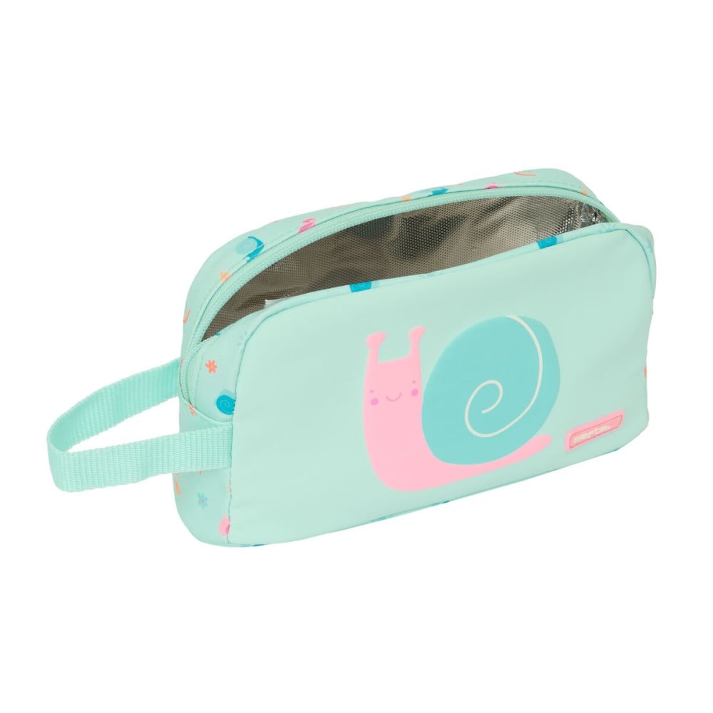 Sac glacière goûter Safta Escargot Turquoise 21.5 x 12 x 6.5 cm