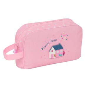 Sac glacière goûter Glow Lab Sweet home Rose 21.5 x 12 x 6.5 cm