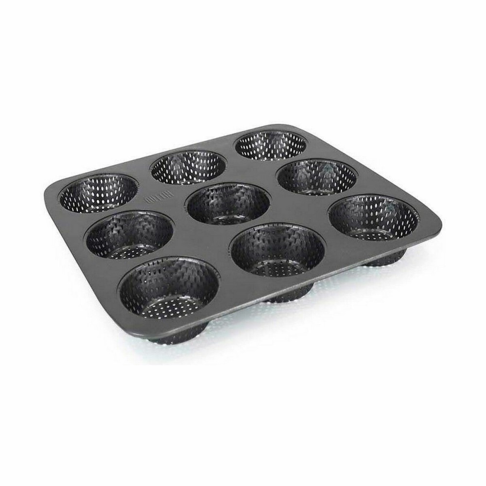 Tartlets tin Quttin 32 x 30 x 3,2 cm Drilled 8 Units