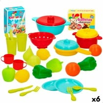 Kit aus Spielzeuglebensmittel Colorbaby Geschirr und Küchenutensilien 31 Stücke (6 Stück)