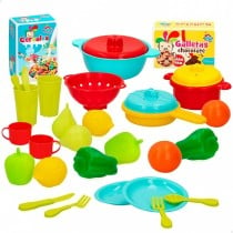 Kit aus Spielzeuglebensmittel Colorbaby Geschirr und Küchenutensilien 31 Stücke (6 Stück)