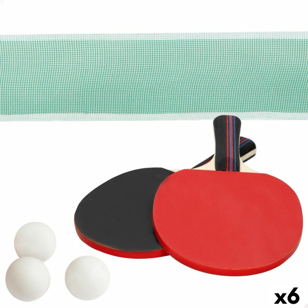 Set Ping Pong Aktive 15 x 25,5 x 1 cm (6 Unités)