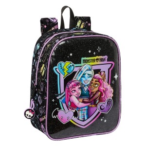 Sac à dos enfant Monster High Noir 22 x 27 x 10 cm