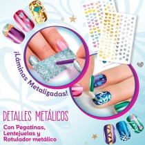 Ensemble de Beauté Cra-Z-Art 1,5 x 4,5 x 1,5 cm Enfant métallique Arc-en-ciel Ongles 4 Unités