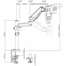 Bildschirm-Träger für den Tisch V7 DM1TA-1E 17" 32"