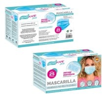 Box of hygienic masks SensiKare 25 Pieces (12 Units)