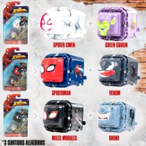 Jeu d’habileté Spider-Man Battle Cubes (12 Unités)