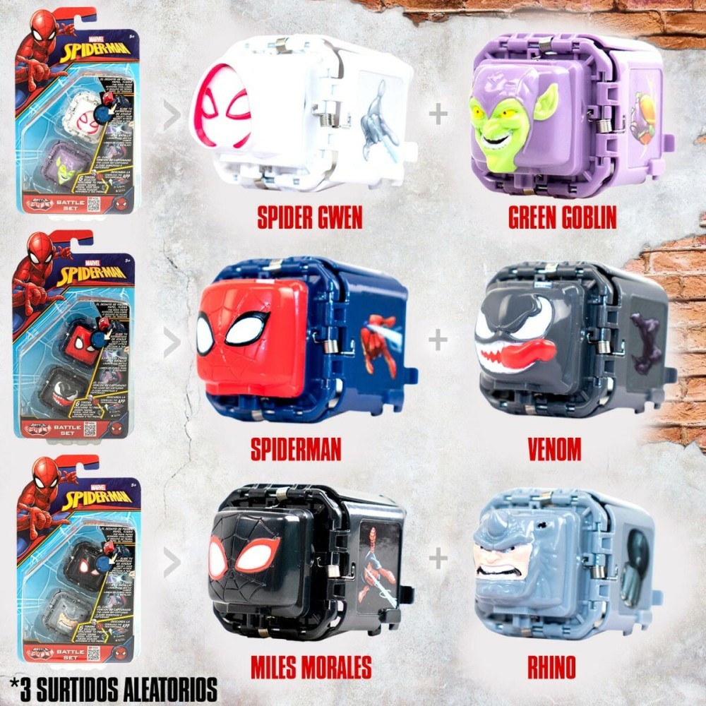 Jeu d’habileté Spider-Man Battle Cubes (12 Unités)