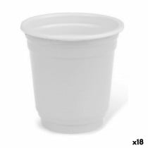 Ensemble de Verres à Liqueur Algon Réutilisable Blanc Plastique 72 Pièces 50 ml (18 Unités)