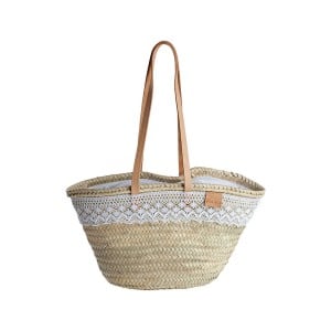 Sac-à-main Femme EDM Nova 48,5 x 29,5 cm Feuille de palmier Dentelle