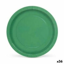 Geschirr-Set Algon Einwegartikel Pappe grün 10 Stücke 20 x 20 x 1,5 cm (36 Stück)